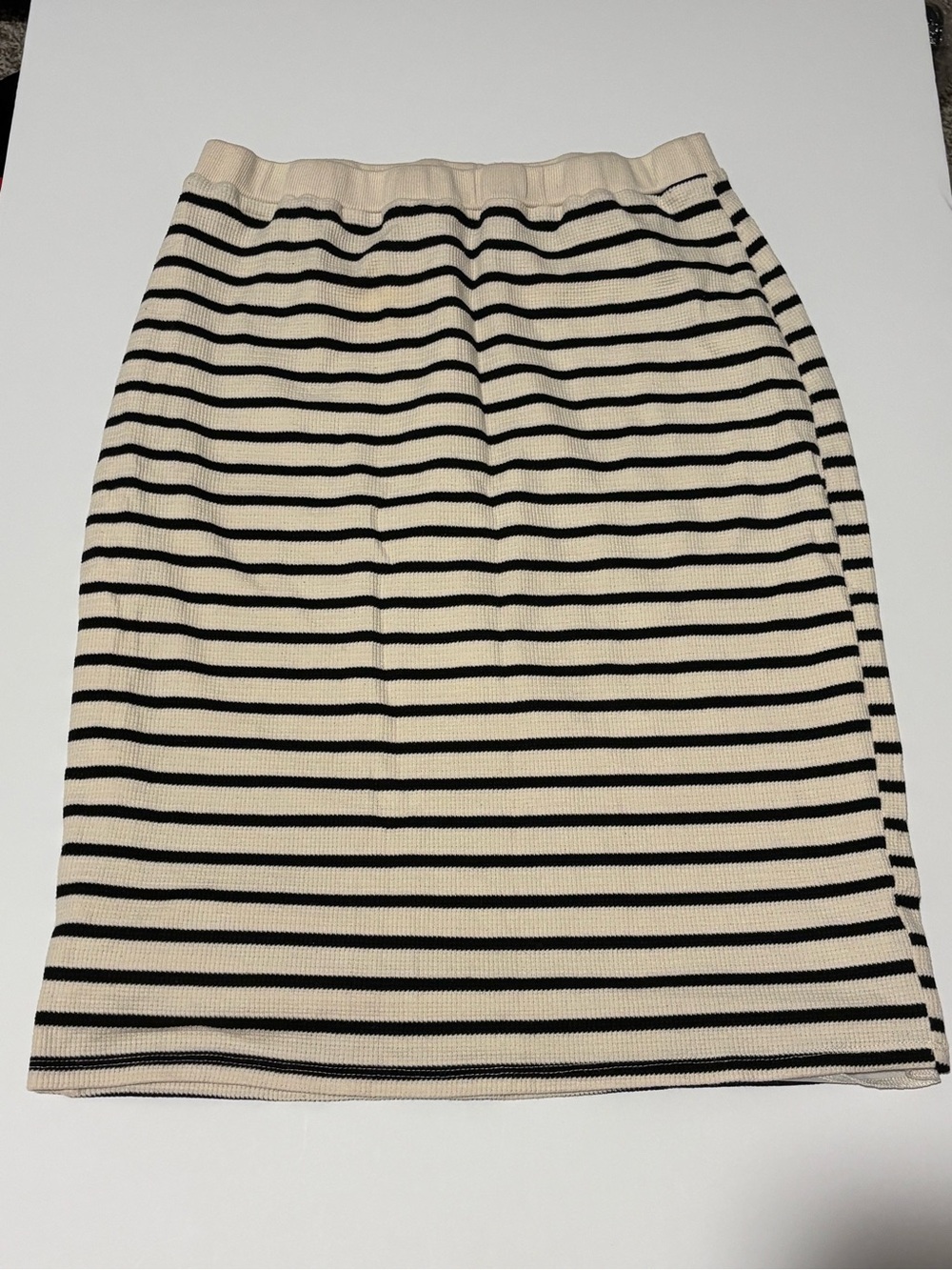 Atelier Women Ivory Casual Rubbed Skirt‎ XL classiccore Careercore